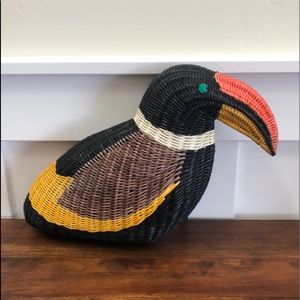 Marie Serpui Wicker Toucan Purse